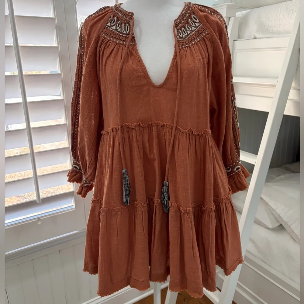 NWT Free People Terracotta Tunic size Small - Picture 2 of 10
